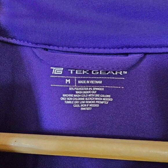 EUC TEK GEAR BLUE MOCK NECK ZIP UP WITH POCKETS ACTIVEWEAR SIZE M - Picture 13 of 13